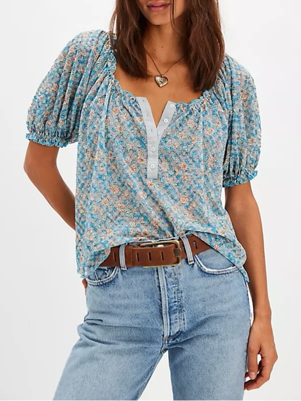 Free People Astra Peasant Top size XS